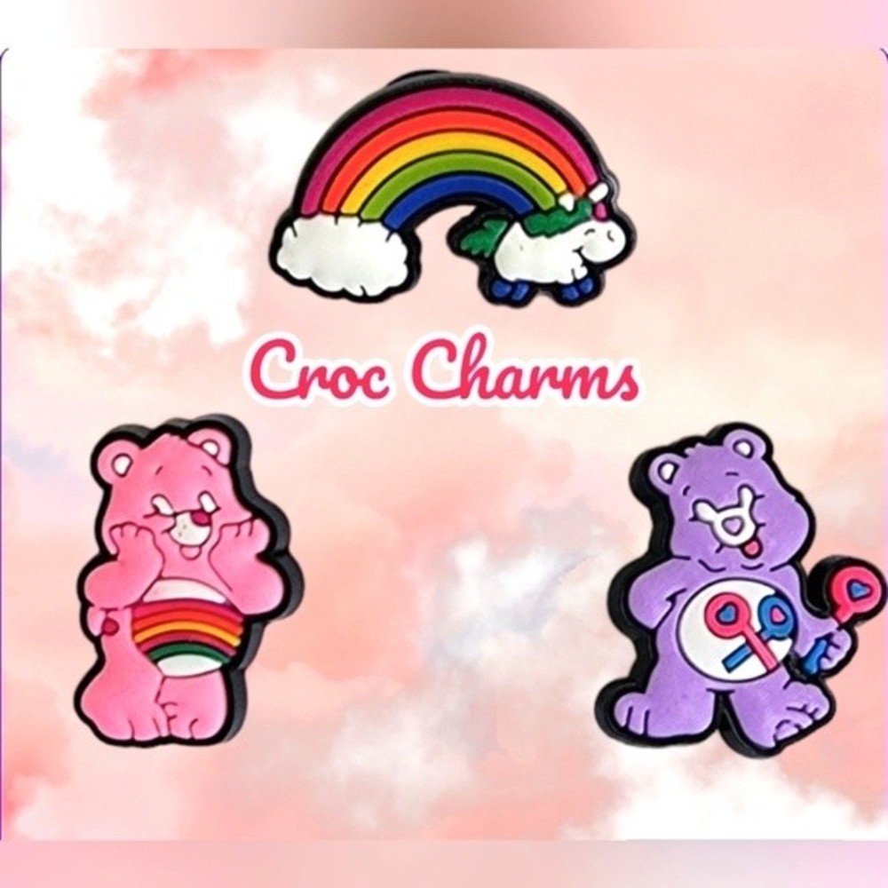 3/$8  Croc Charms Care Bears Jibbitz